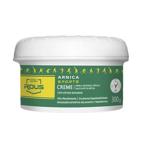 Creme Para Massagem Esportiva DÁgua Natural Rous Arnica Sports 300g