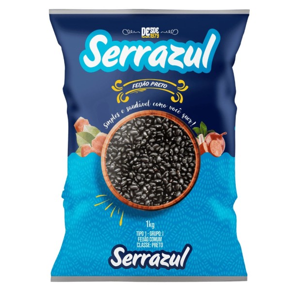 Encontraproduto.com.br - Feijao Preto Serrazul 1kg