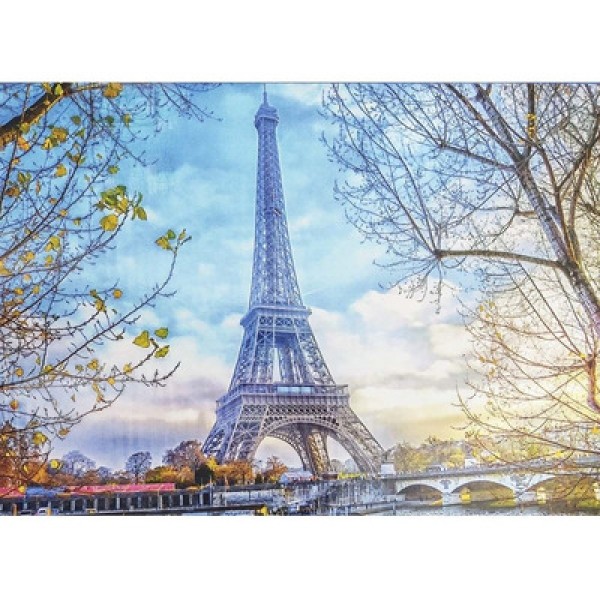 Quebra Cabeca Puzzle 500 Pecas Franca Paris +7 Anos Nig