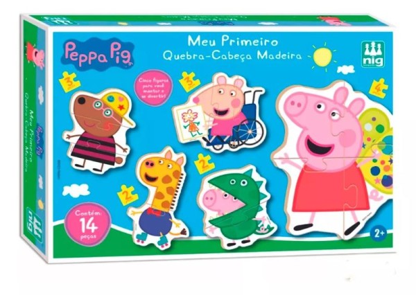 Encontraproduto.com.br - Quebra-cabeça Peppa Pig  Nig Brinquedos