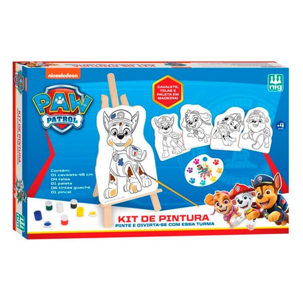 Encontraproduto.com.br - Kit de Pintura Patrulha Canina - Nig Brinquedos NIG