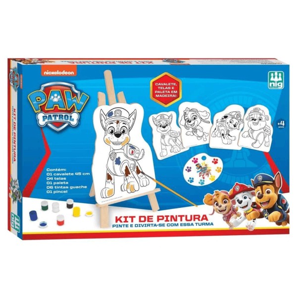 Encontraproduto.com.br - Kit de Pintura Patrulha Canina - Nig Brinquedos NIG