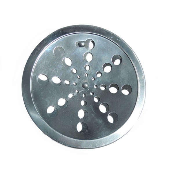 Encontraproduto.com.br - Grelha Redonda 150Mm Abre e Fecha Aco Inox Overtime