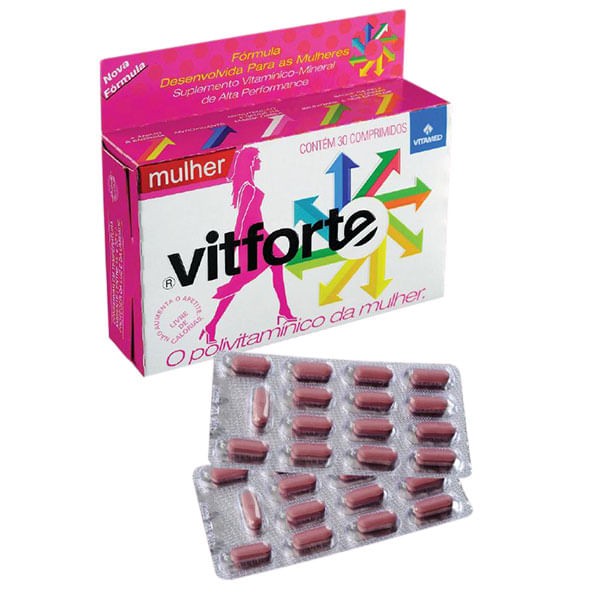 Encontraproduto.com.br - Vitforte Mulher Com 30 Comprimidos