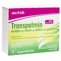 Transpulmin Supositório Uso Infantil 5 Unidades