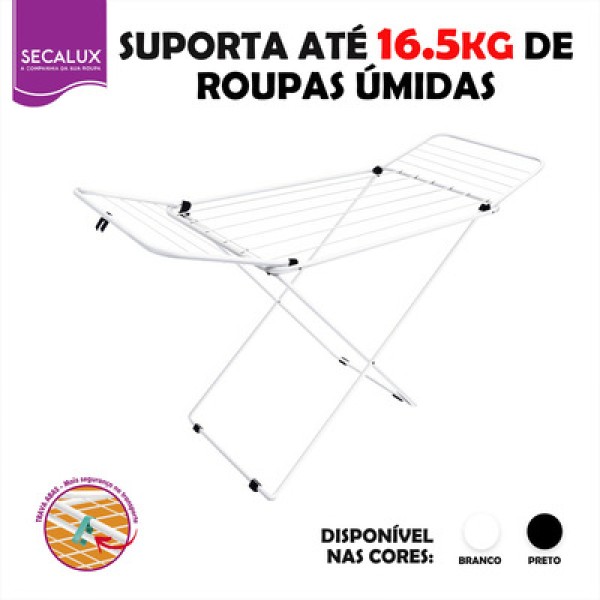Varal de Chão Secalux Alumínio 87x141x56