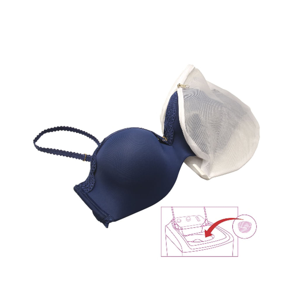 Encontraproduto.com.br - Saco Protetor para Lavar Sutiã - Secalux