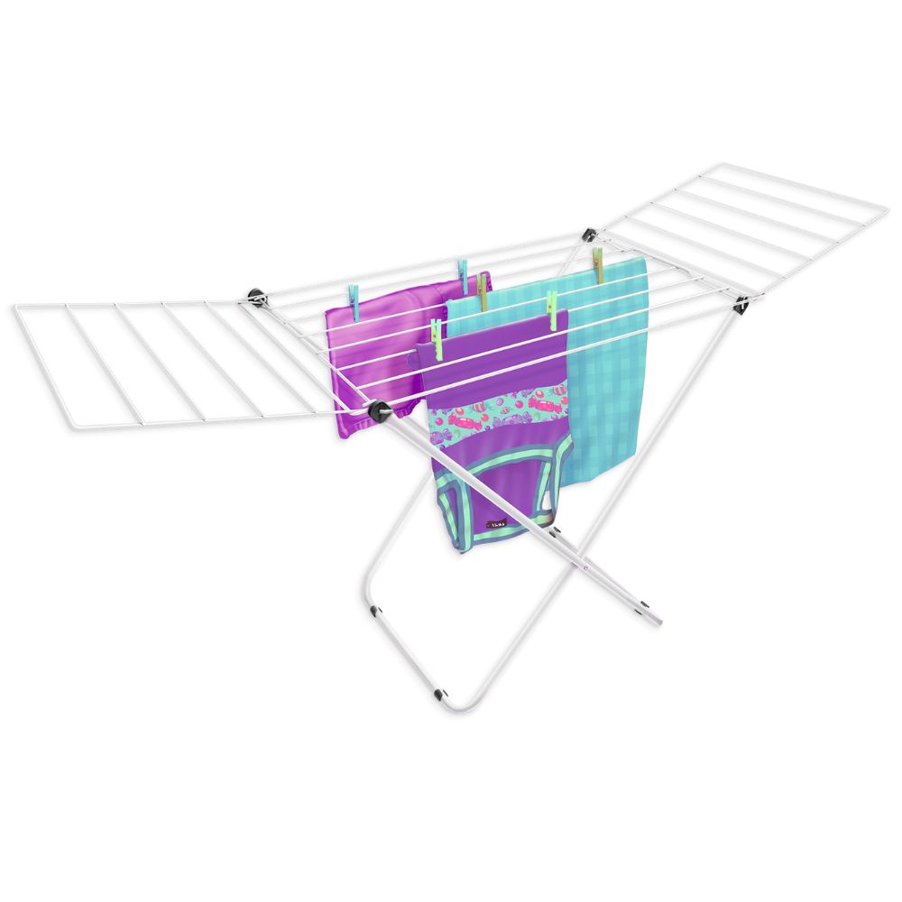 Encontraproduto.com.br - Varal Secalux 101052 Chao Napoles Branco com Abas 148x49x85cm