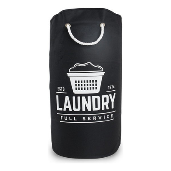 Encontraproduto.com.br - Saco organizador para lavanderia 25L preto Secalux