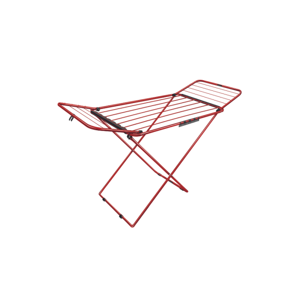 Encontraproduto.com.br - Varal de Chão 123x56cm Secalux Bari com Abas Vermelho