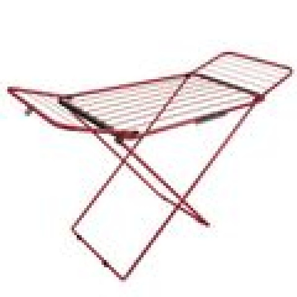 Encontraproduto.com.br - Varal de Chão 123x56cm Secalux Bari com Abas Vermelho