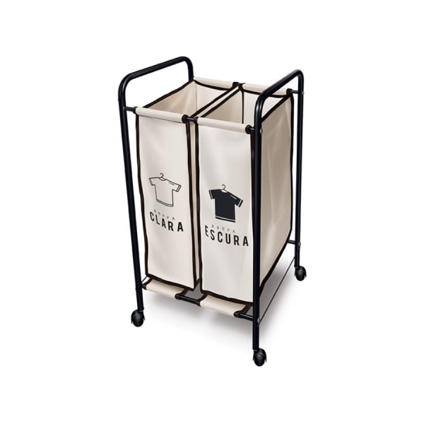 Encontraproduto.com.br - Organizador para Roupas com 2 Cesto Branco 551080