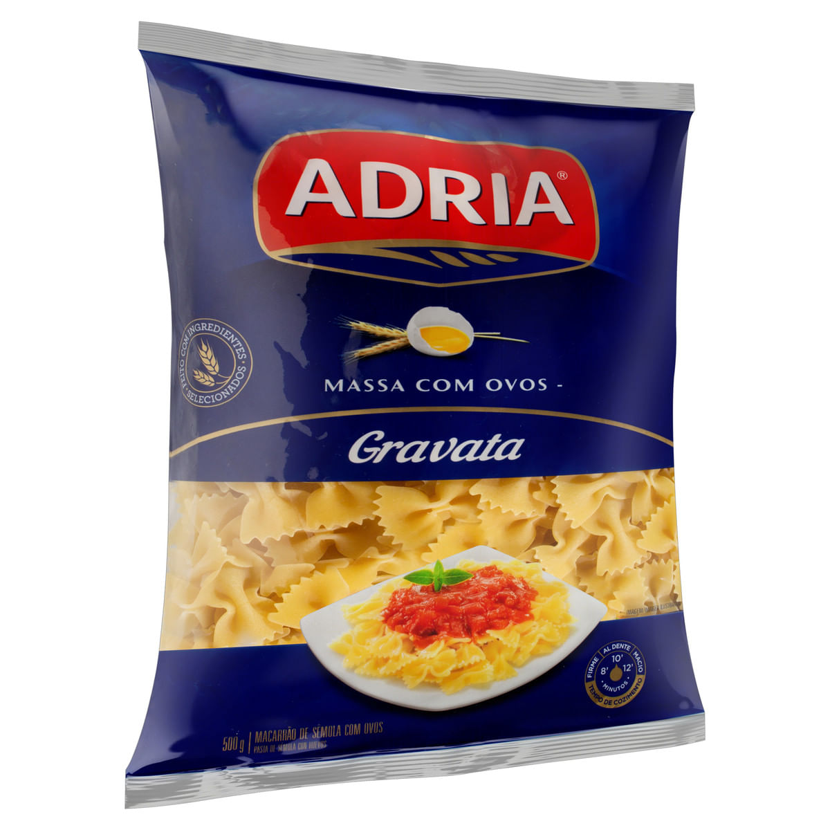 Encontraproduto.com.br - Macarrão com Ovos Adria Gravata Pacote com 500g