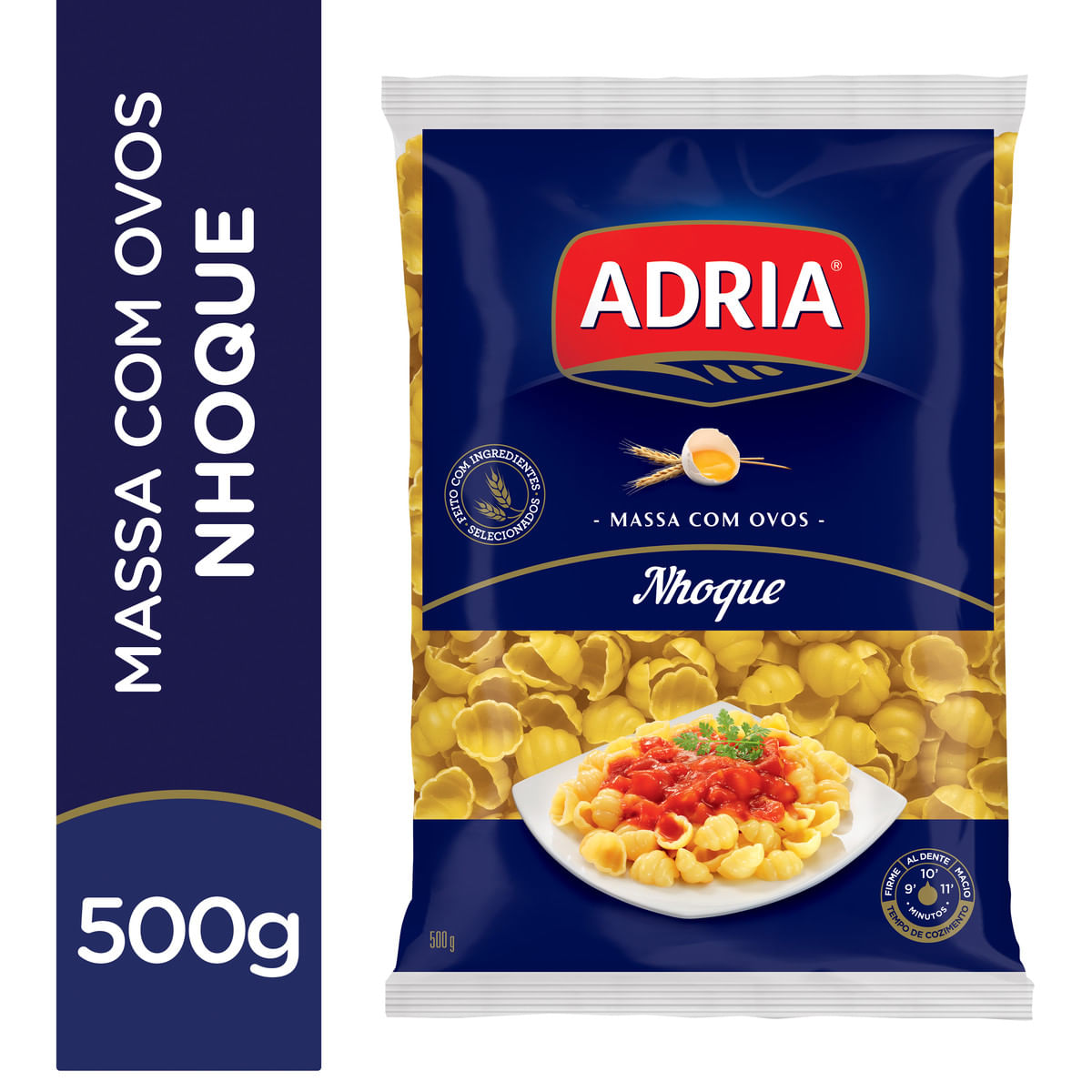 Encontraproduto.com.br - Macarrão de Sêmola com Ovos Nhoque Adria 500g