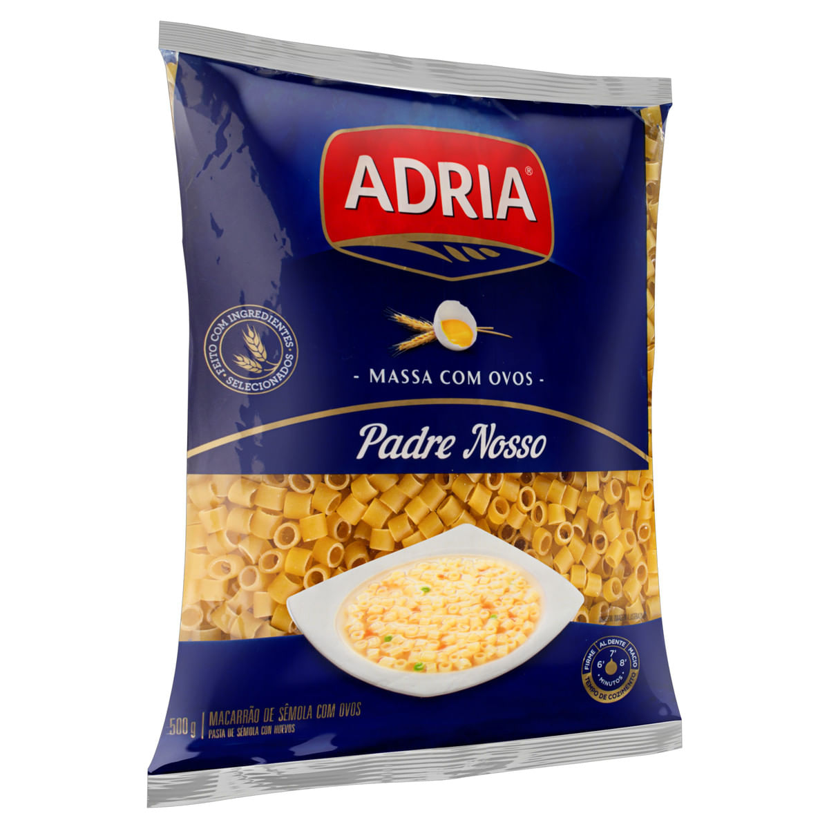 Encontraproduto.com.br - Macarrão com Ovos Adria Padre Nosso Pacote com 500g