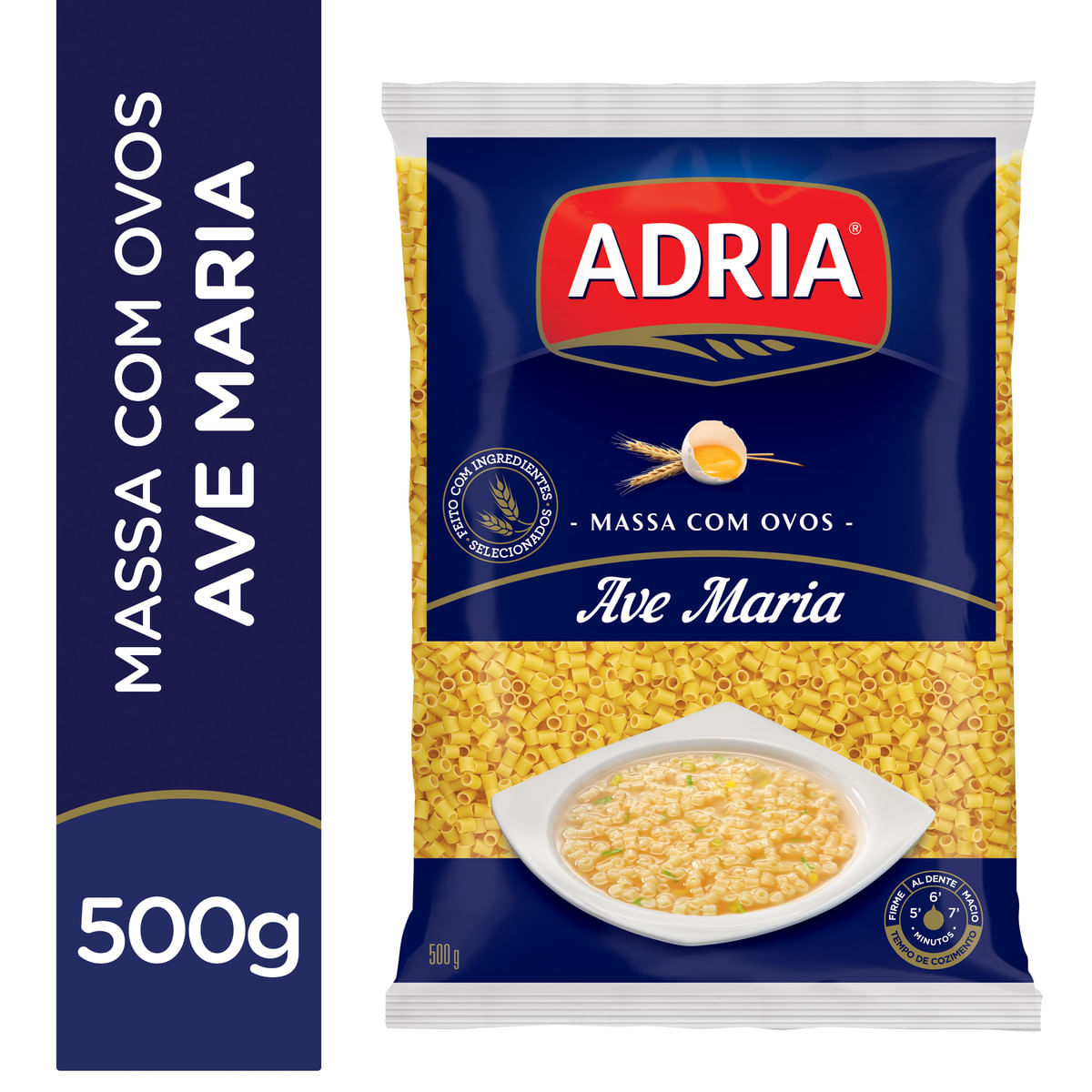 Encontraproduto.com.br - Macarrão com Ovos Adria Ave Maria Pacote com 500g