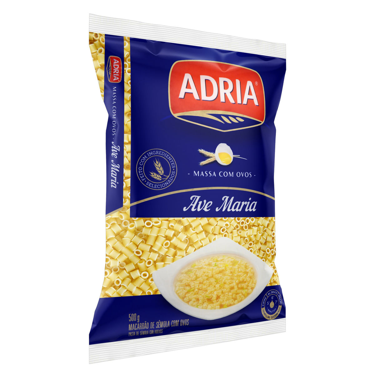 Encontraproduto.com.br - Macarrão com Ovos Adria Ave Maria Pacote com 500g