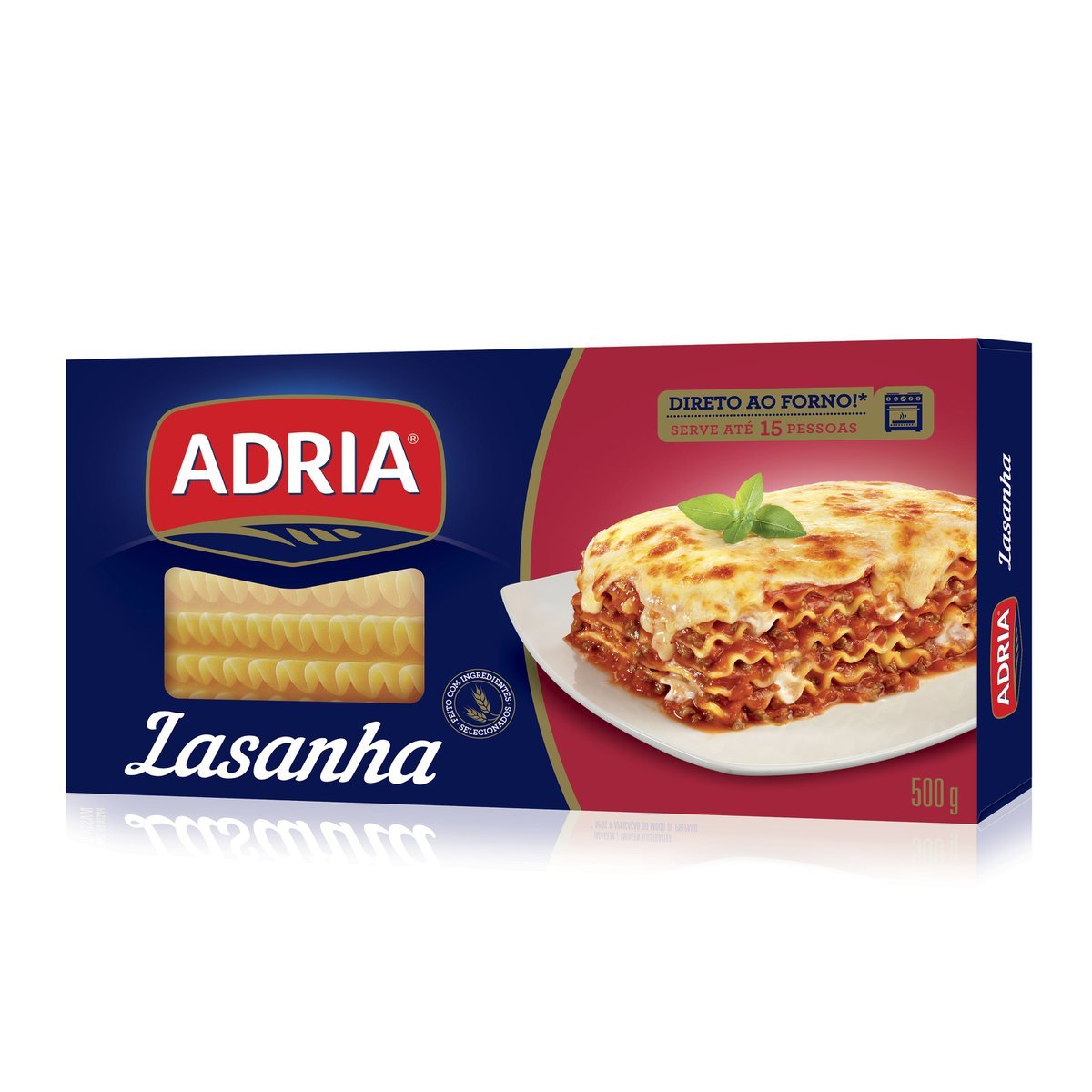 Encontraproduto.com.br - Massa para Lasanha Adria Sêmola Caixeta com 500g