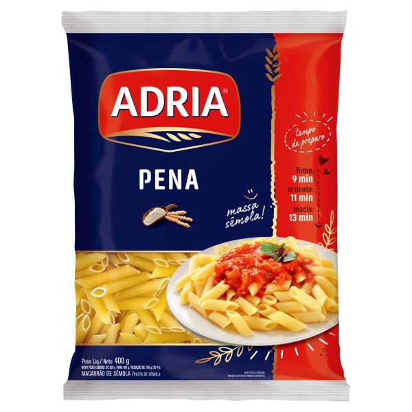Macarrão Sêmola Adria Penne 400g