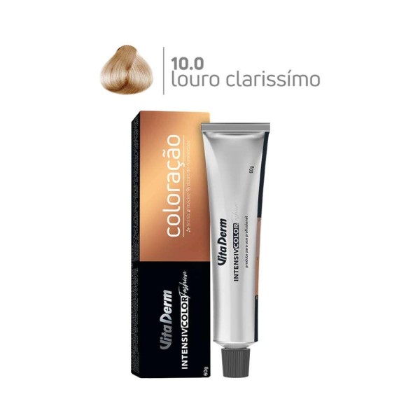 Encontraproduto.com.br - Coloração Intensiv Color Vita Derm 10.0 Louro Claríssimo
