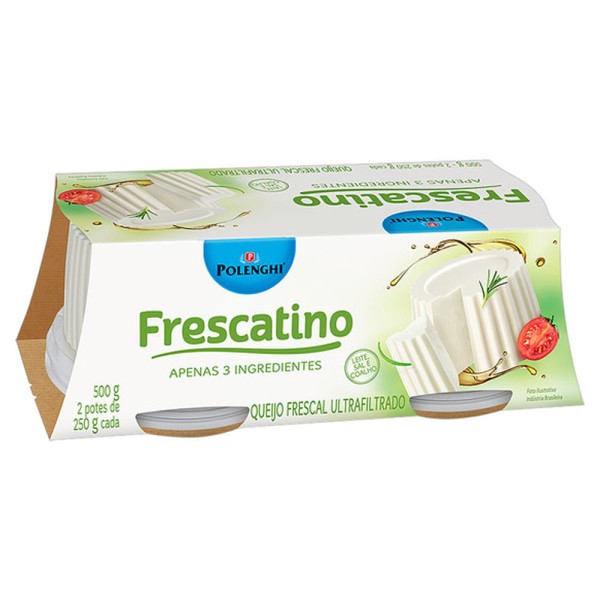 Encontraproduto.com.br - Queijo Polenghi Frescatino Tradicional 250g com 2 Unidades