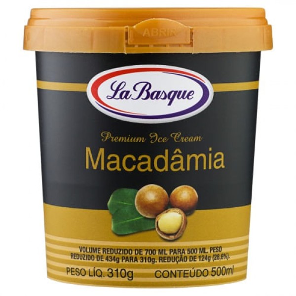 Encontraproduto.com.br - Sorvete La Basque Macadâmia 500ml