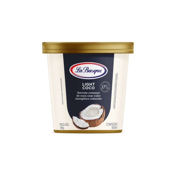 Sorvete Light La Basque Coco Pote 500ml