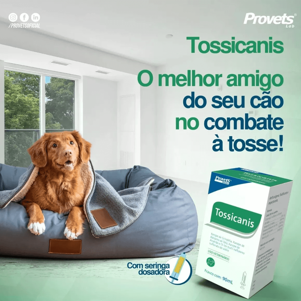Encontraproduto.com.br - Tossicanis Xarope 90ml Provets Expectorante