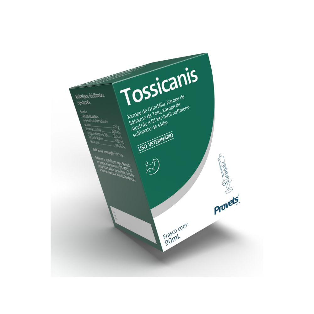 Encontraproduto.com.br - Tossicanis Xarope 90ml Provets Expectorante