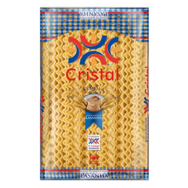 Encontraproduto.com.br - Massa Lasanha Cristal Semola 500g