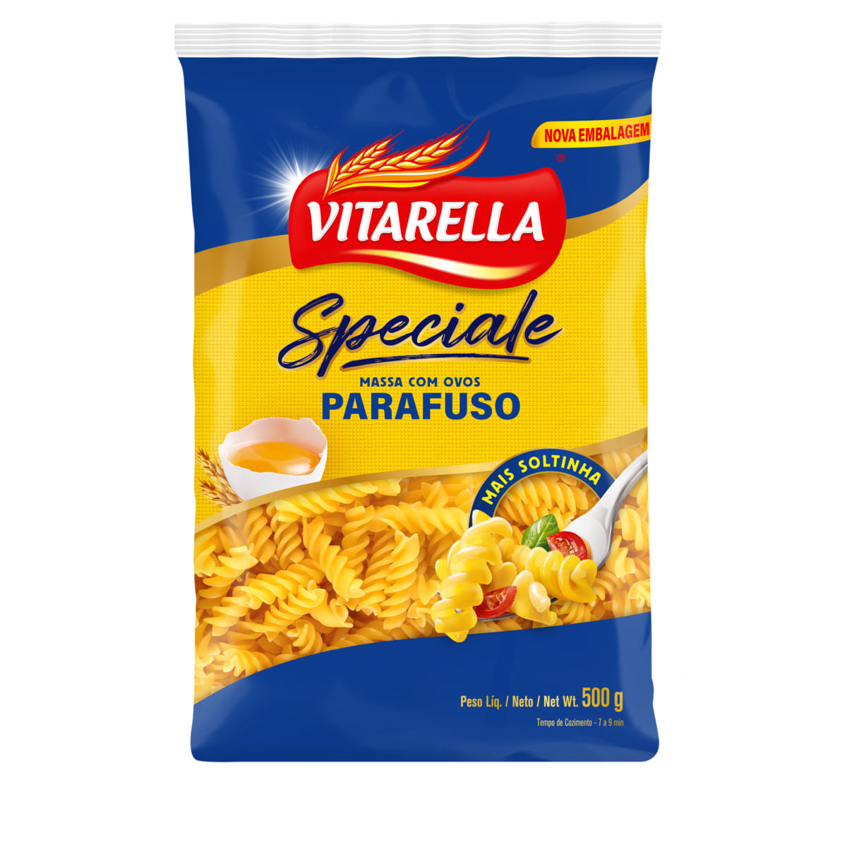 Encontraproduto.com.br - MACARRÃO PARAFUSO COM OVOS VITARELLA SPECIALE 500G