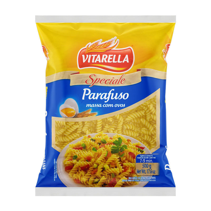 Encontraproduto.com.br - MACARRÃO PARAFUSO COM OVOS VITARELLA SPECIALE 500G