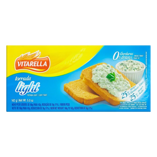 Encontraproduto.com.br - Torrada Vitarella Light 142g