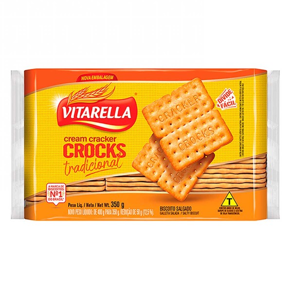 Biscoito Cream Cracker Vitarella 350g