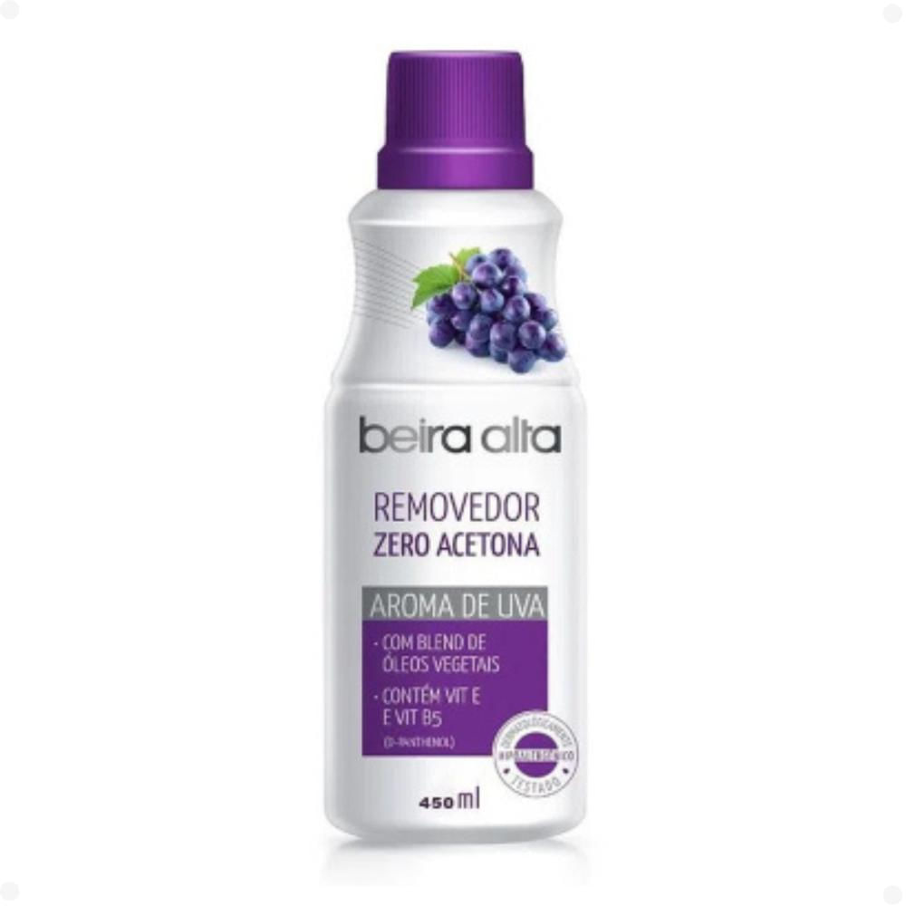 Encontraproduto.com.br - Removedor de Esmalte Beira Alta Zero Acetona Aroma de Uva 450ml