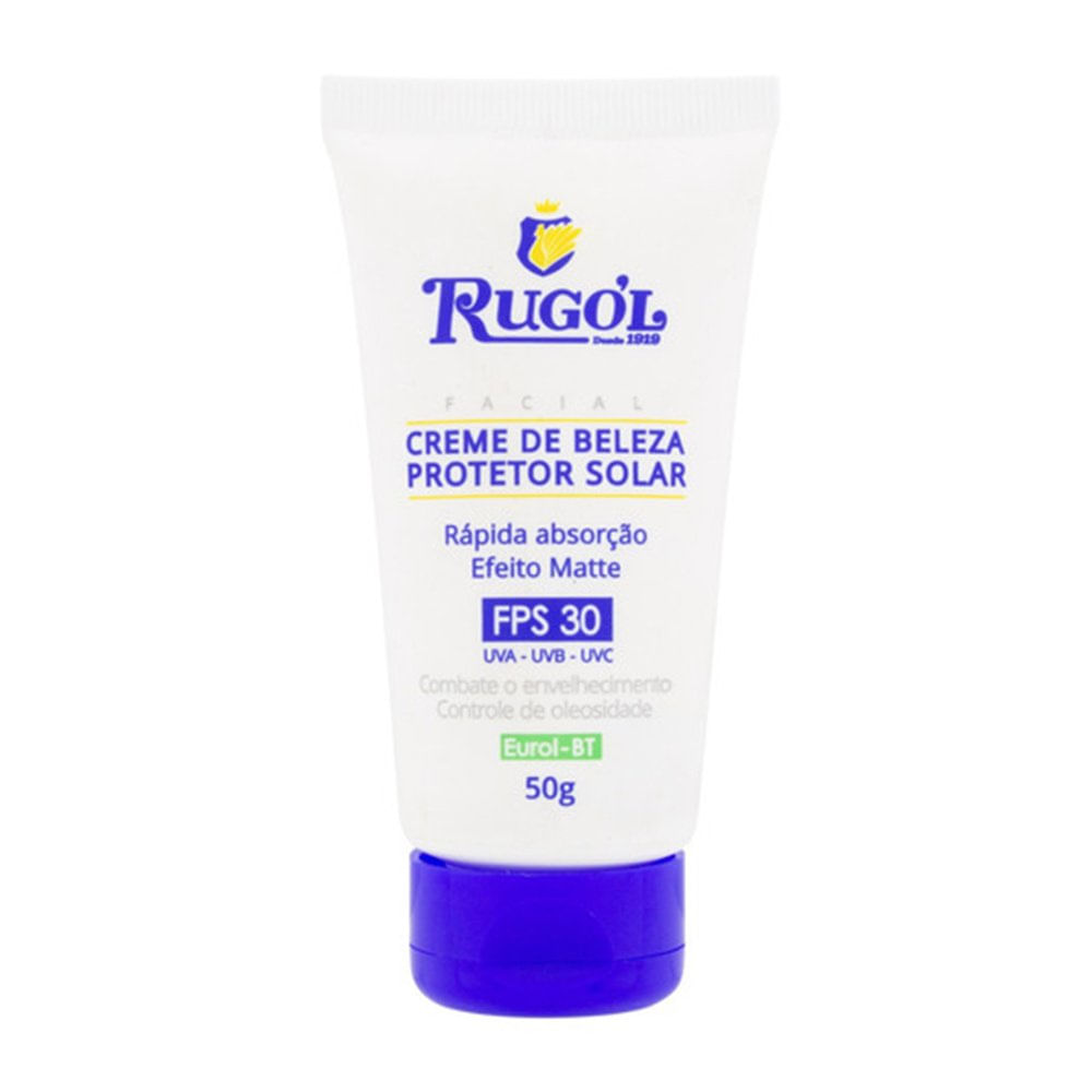 Creme de Beleza Protetor Solar Rugol Anti-rugas Com Filtro Solar FPS 30 50g