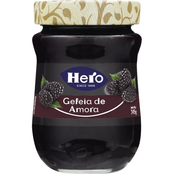 Encontraproduto.com.br - Geleia Hero Amora Vidro com 345g