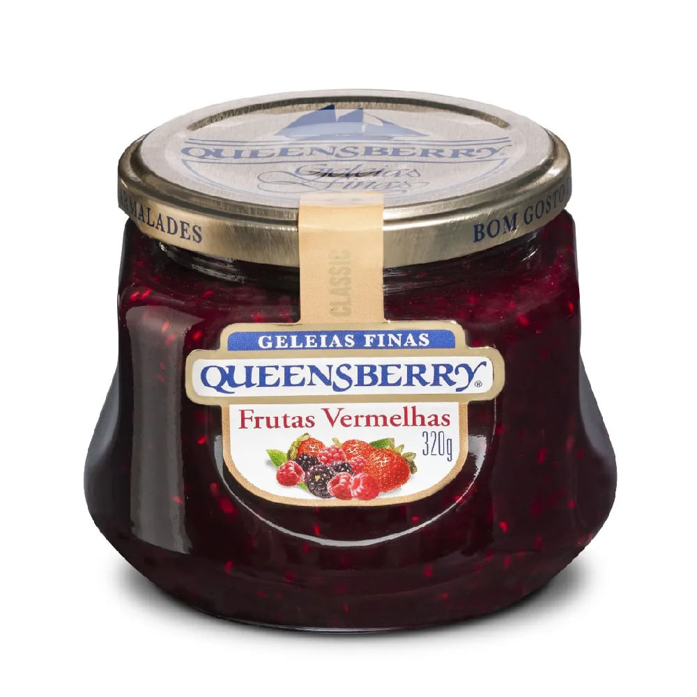 Encontraproduto.com.br - Geleia Queensberry Frutas Vermelhas Vidro com 320g