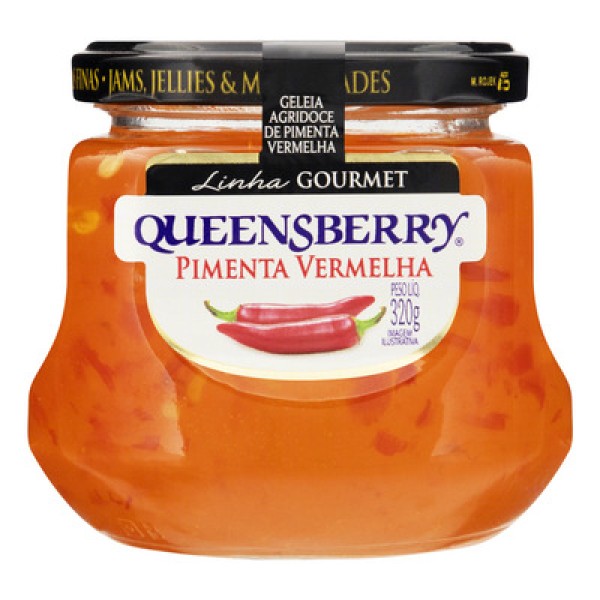 Geleia Queensberry Pimenta vermelha Vidro com 320g