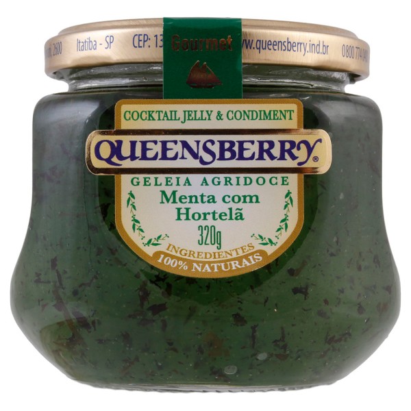 Encontraproduto.com.br - Geleia Agridoce Menta com Hortelã Queensberry Gourmet Vidro 320g