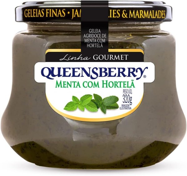 Encontraproduto.com.br - Geleia Agridoce Menta com Hortelã Queensberry Gourmet Vidro 320g