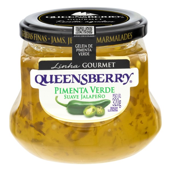Encontraproduto.com.br - Geleia Queensberry Pimenta Verde 320g