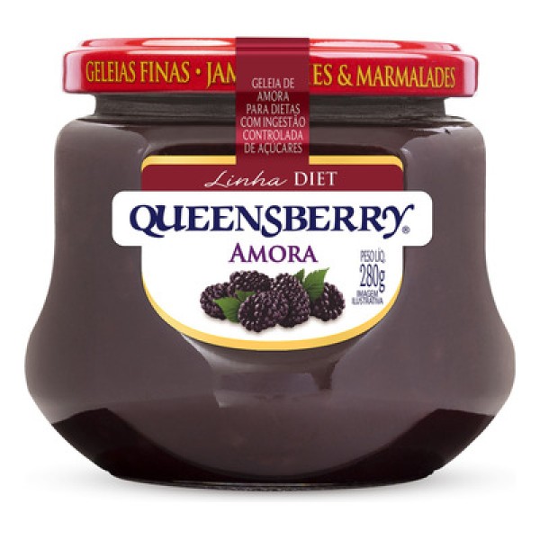 Encontraproduto.com.br - Geleia Amora Diet Queensberry Vidro 280g