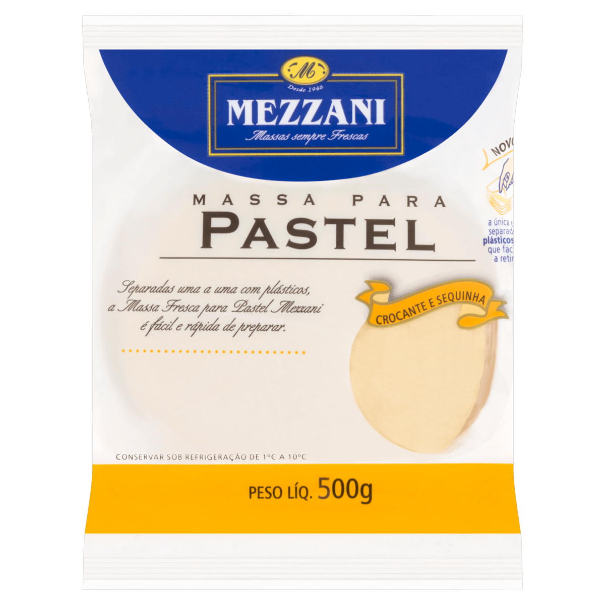 Encontraproduto.com.br - MASSA PARA PASTEL MEZZANI 500G