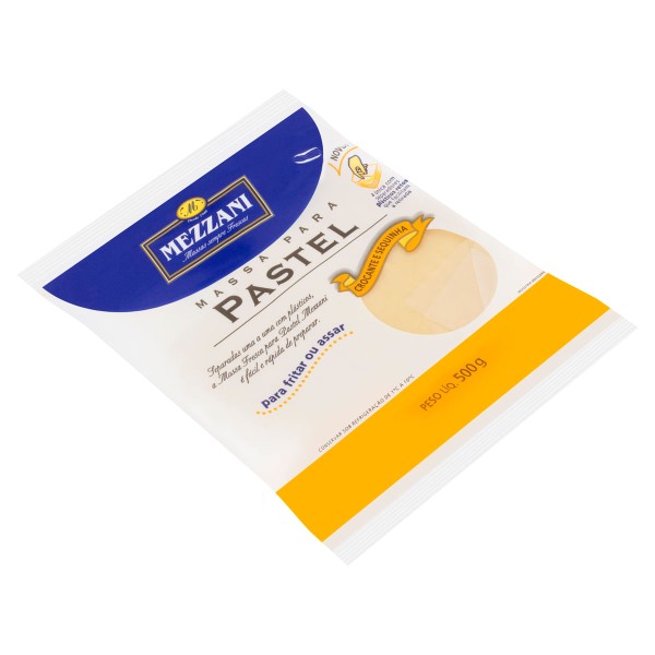 Encontraproduto.com.br - Massa Refrigerada para Pastel Mezzani Discao 500g