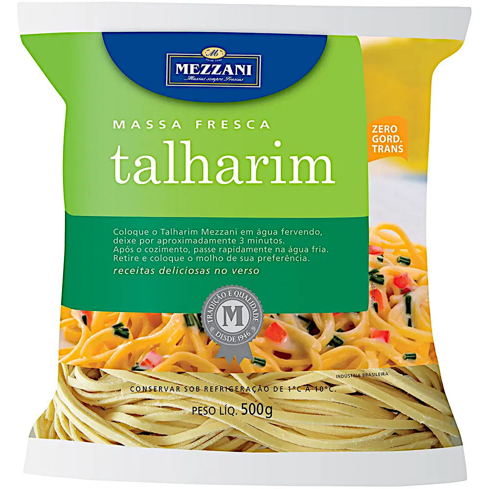 Encontraproduto.com.br - MACARRÃO TALHARIM MEZZANI 500G