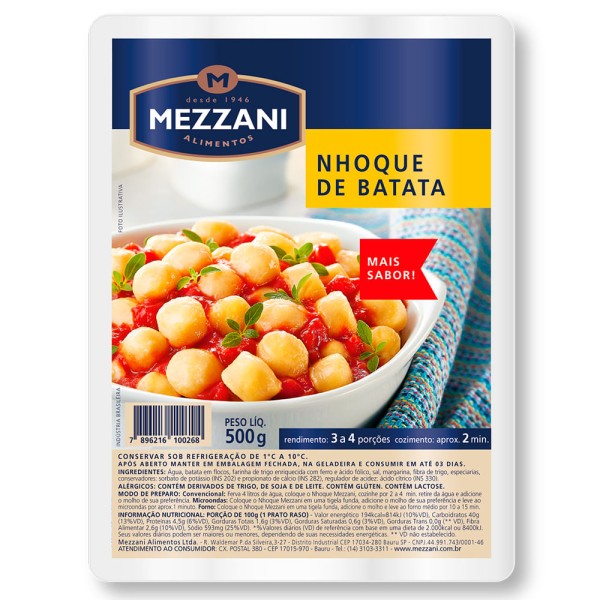 Encontraproduto.com.br - Nhoque Mezzani Tradicional 500g