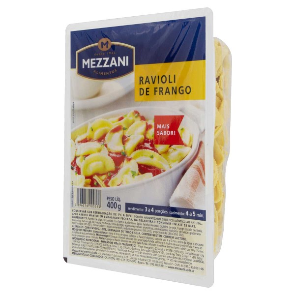 Encontraproduto.com.br - RAVIÓLI DE FRANGO MEZZANI 400G