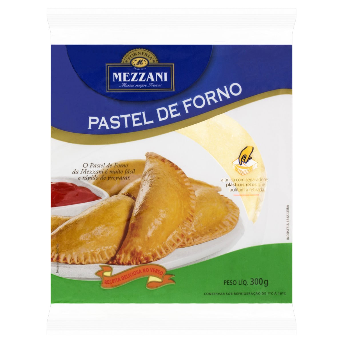 Encontraproduto.com.br - MASSA PARA PASTEL DE FORNO MEZZANI 300G