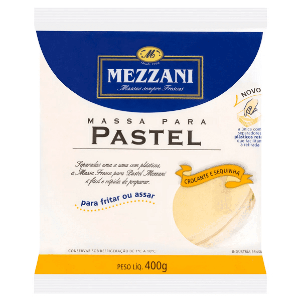 Massa de Pastel Mezzani Disquinho 400g